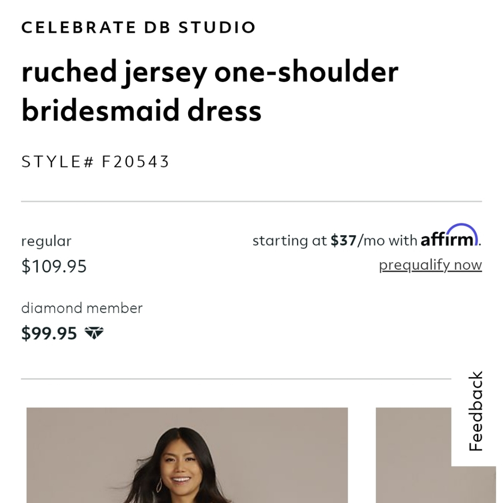 David's Bridal Ruched Jersey One-Shoulder Bridesmaid Dress Size 10 in Color Sand